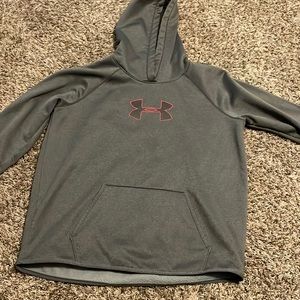 Under amor women’s sweatshirt. Dark grey and pink